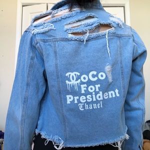 Crop Jean Jacket Handmade